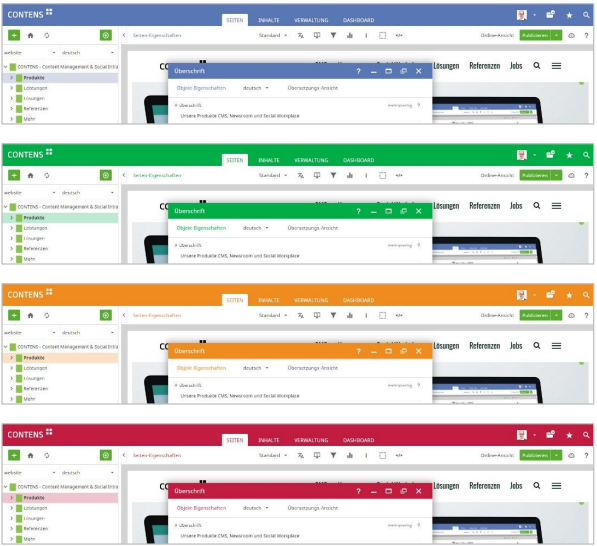 Customizable color profiles Customizable color profiles