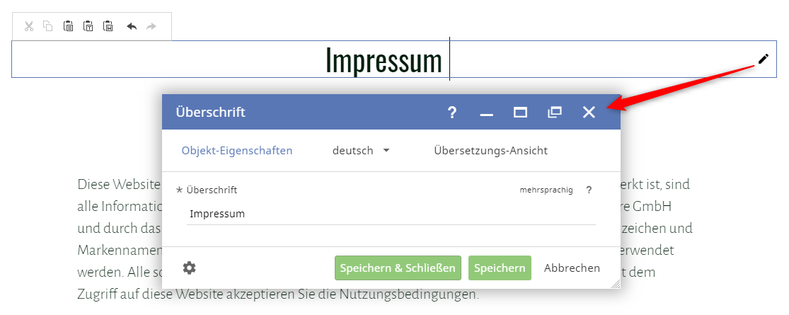 Open object from correction view Open object from correction view