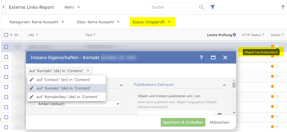 Improvements of External Links Report Improvements of External Links Report