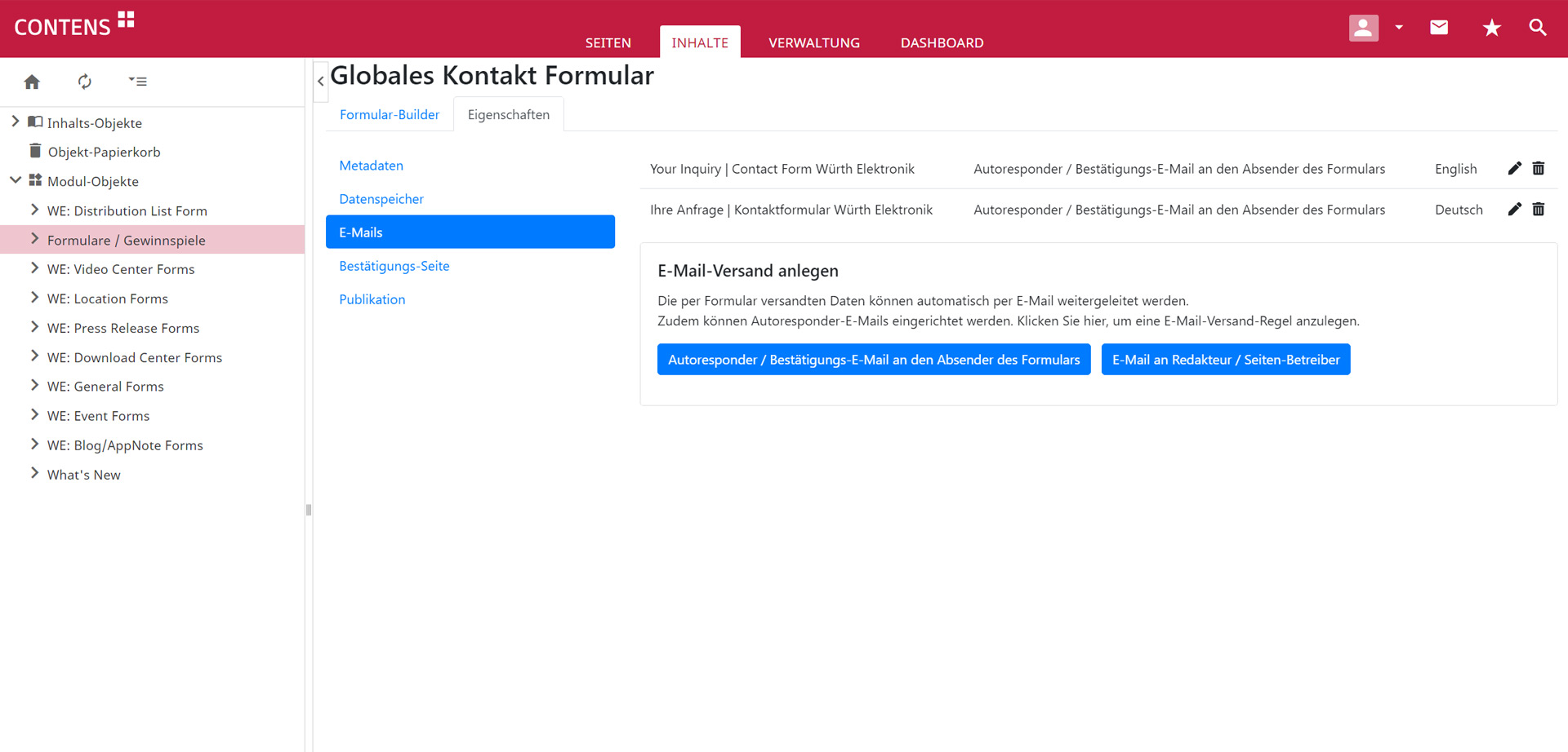 Würth Elektronik Formular Metadaten Würth Elektronik Formular Metadaten