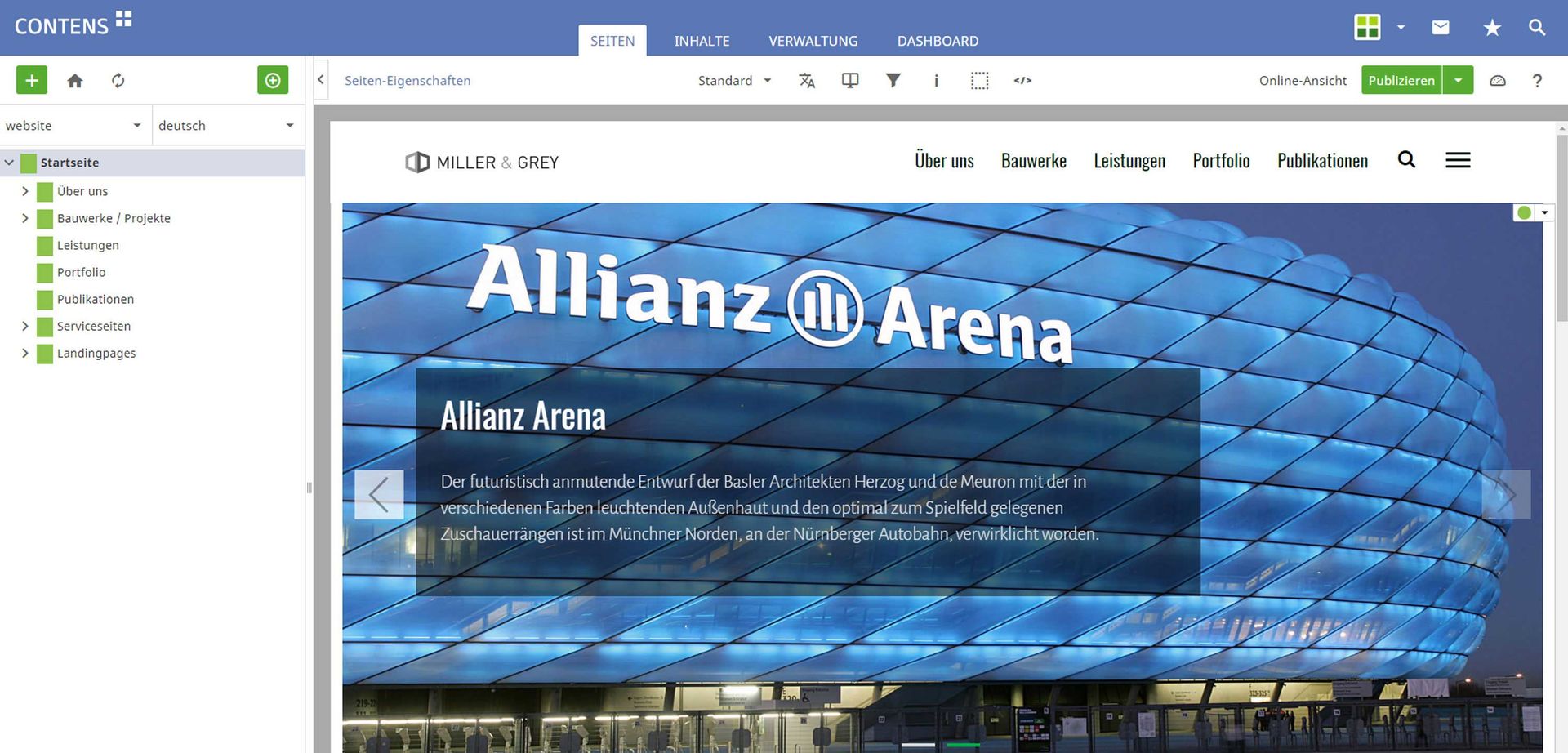 CONTENS Web Content Management System WYSIWYG CONTENS Web Content Management System WYSIWYG