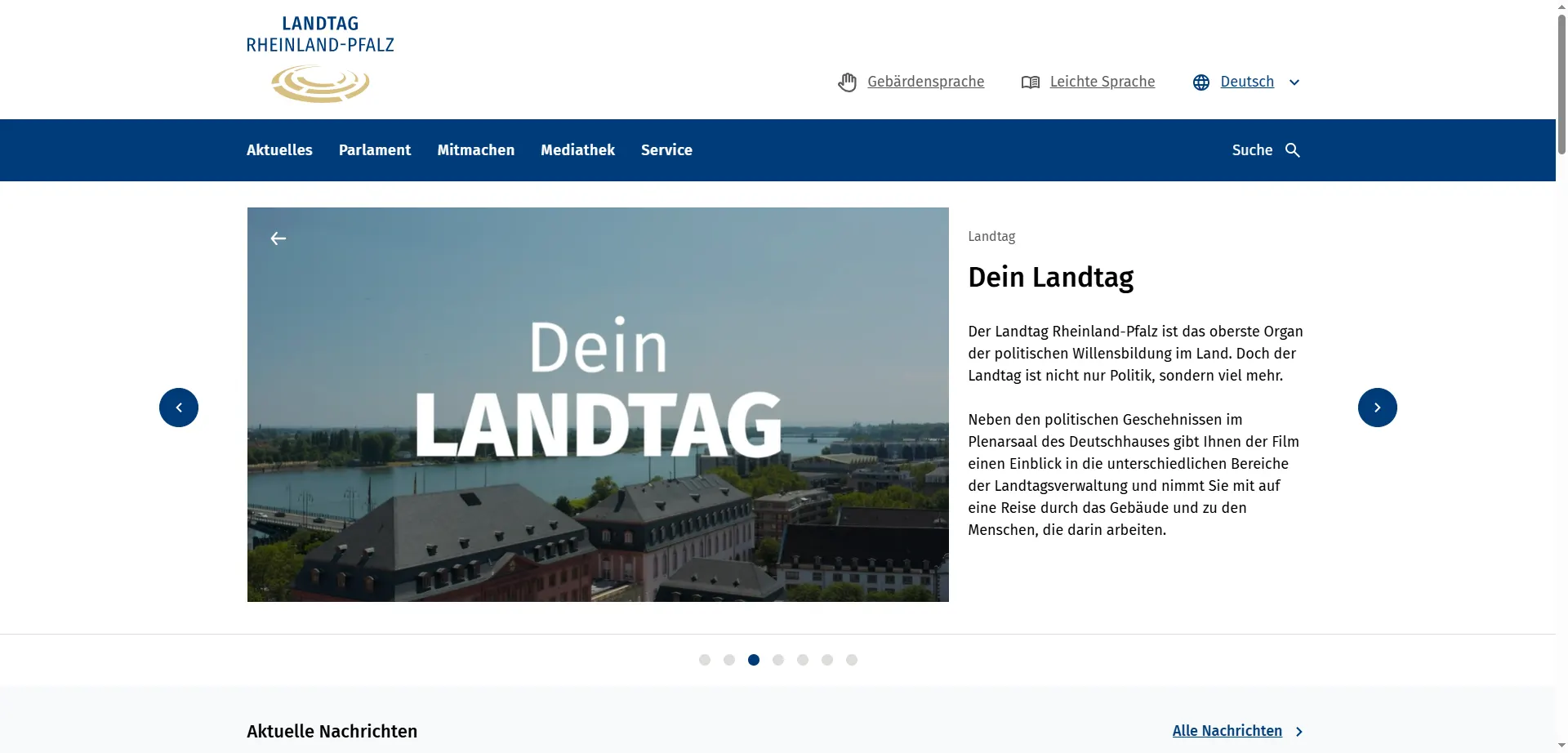 Homepage of the Rhineland-Palatinate State Parliament Homepage of the Rhineland-Palatinate State Parliament