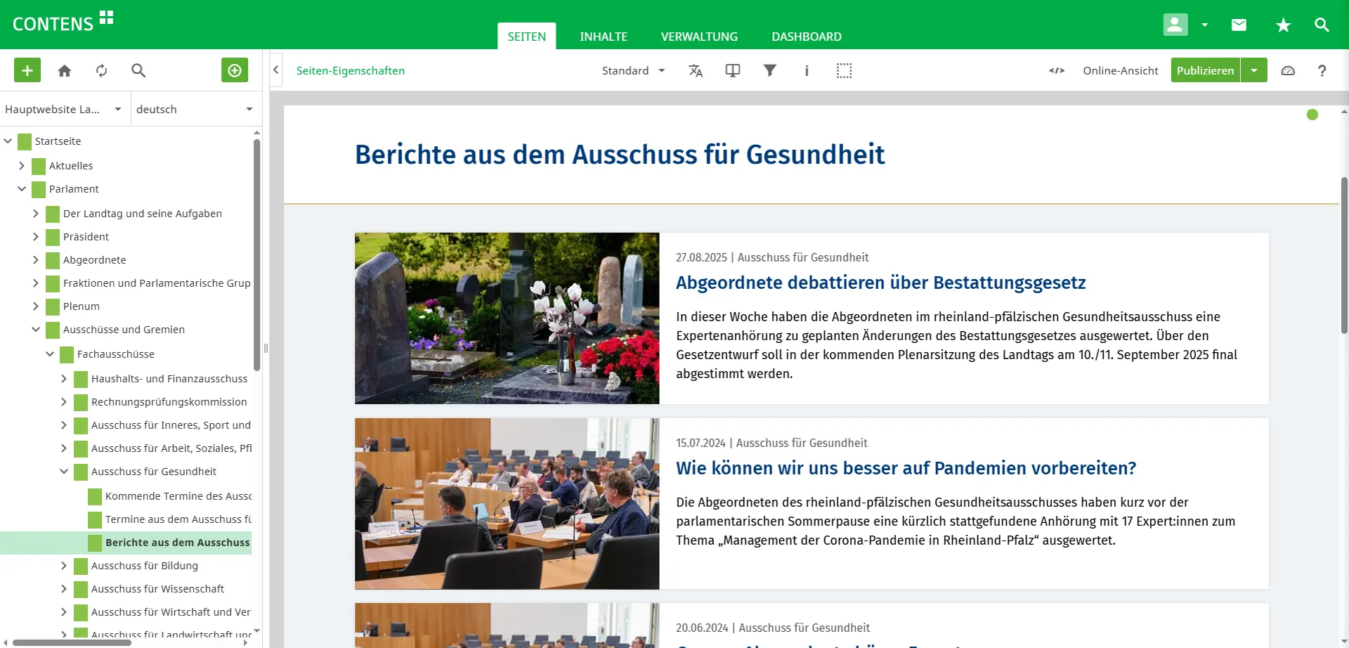 News list of the Rhineland-Palatinate State Parliament in CONTENS CMS News list of the Rhineland-Palatinate State Parliament in CONTENS CMS