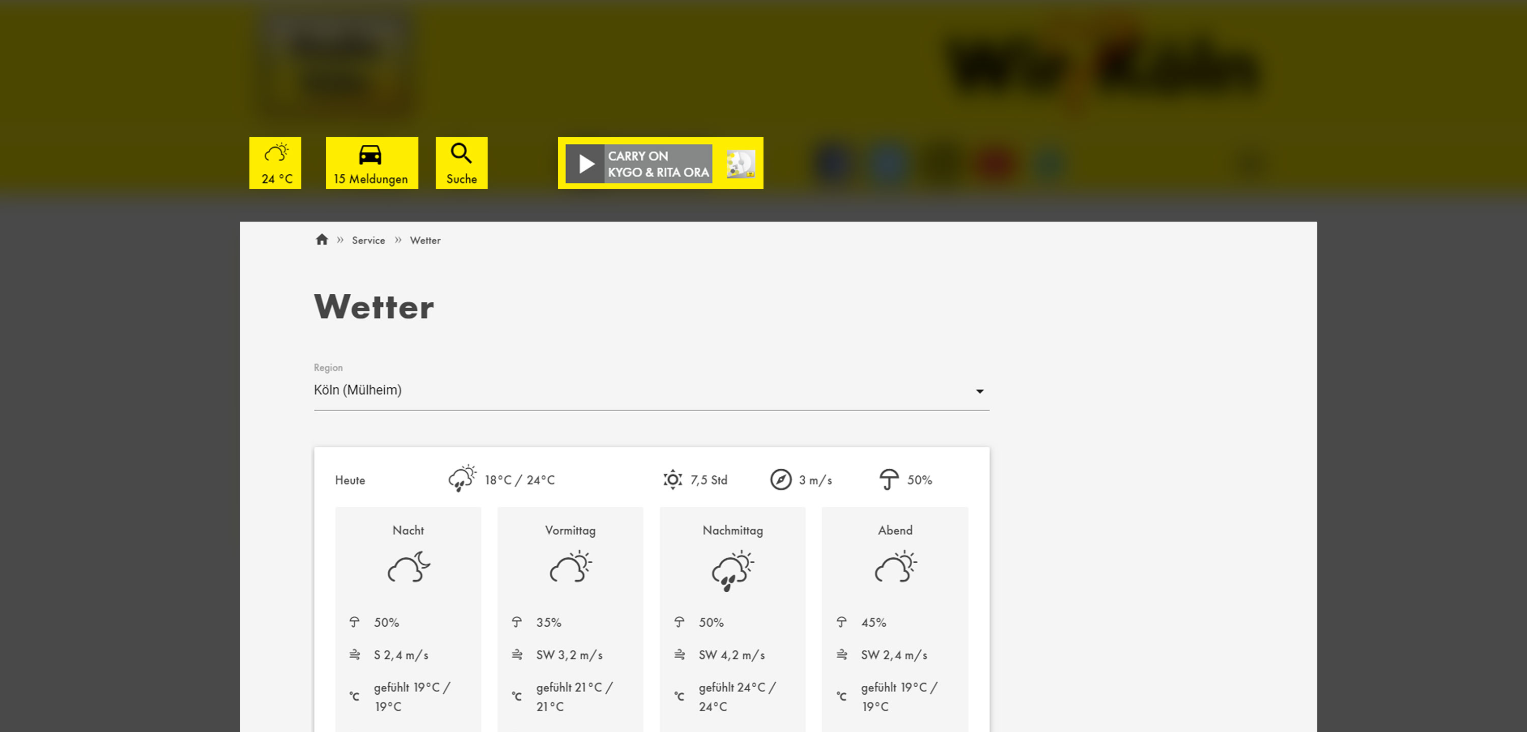 Radio NRW Web Components Weather Radio NRW Web Components Weather