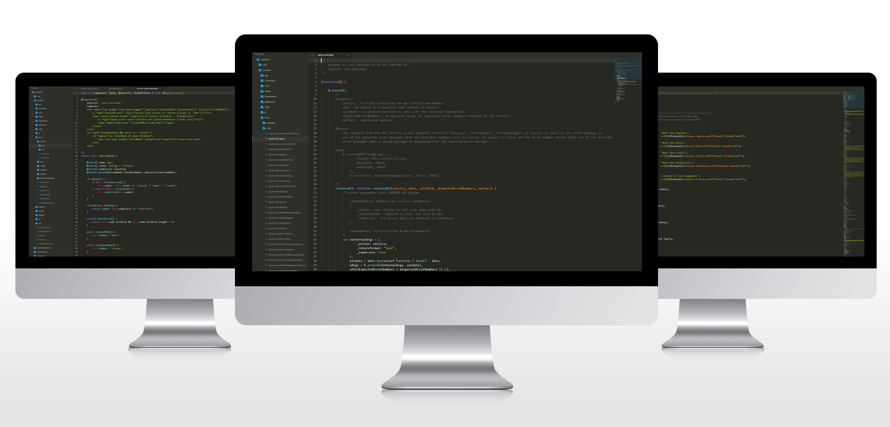 iMac with Code Editor iMac with Code Editor