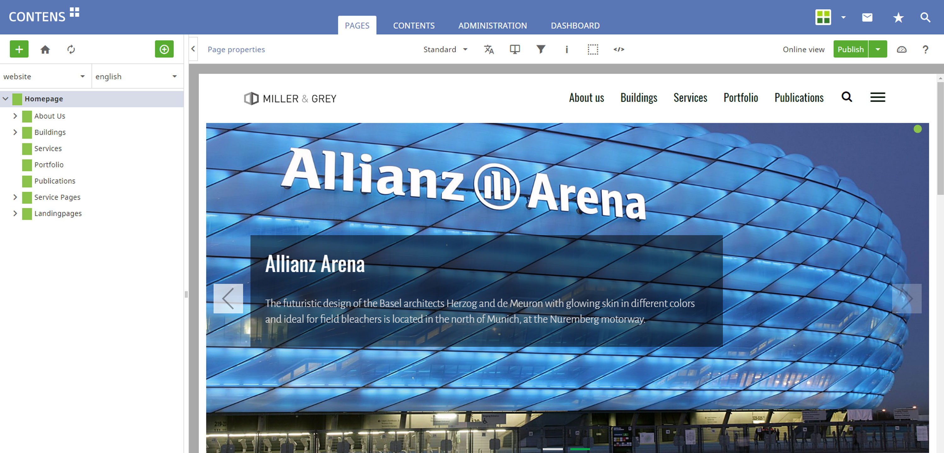 CONTENS CMS Workspace CONTENS CMS Workspace