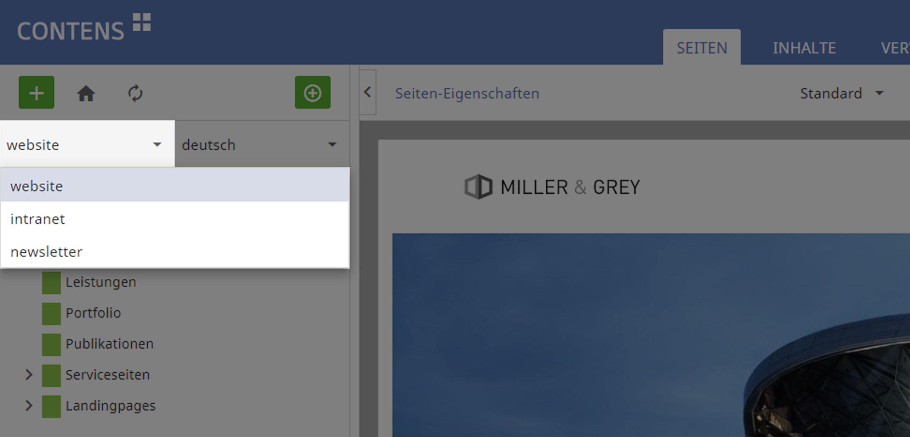 CONTENS Workspace Site Selection CONTENS Workspace Site Selection