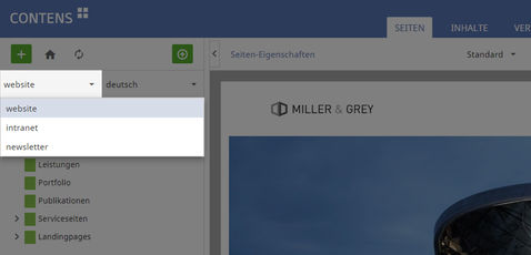 CONTENS Workspace Site Selection CONTENS Workspace Site Selection
