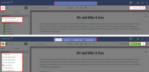 CONTENS CMS - Flexible permissions CONTENS CMS - Flexible permissions